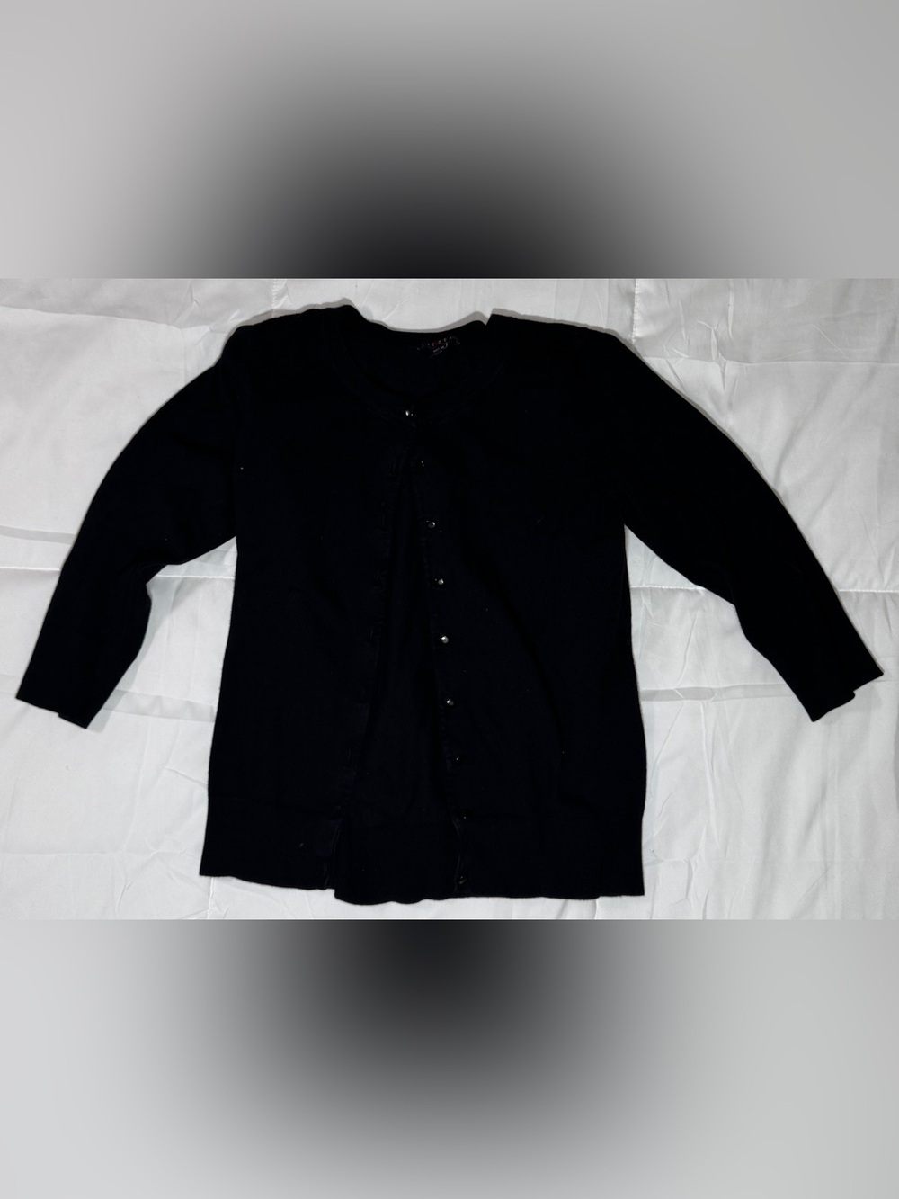 Cyrus Black Button-Front Sweater